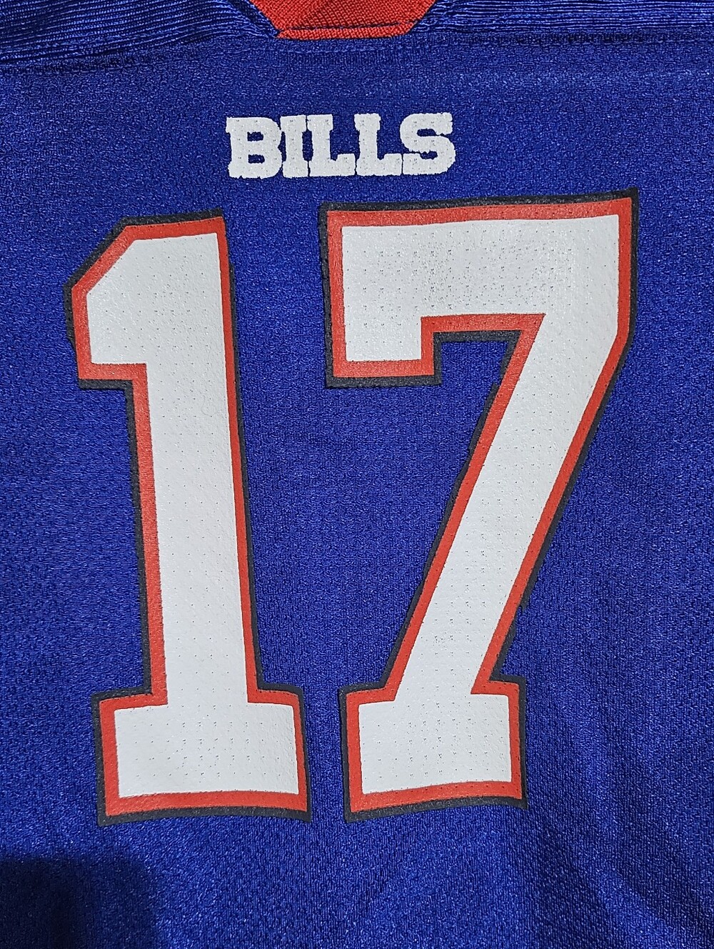 NFL TEAM APPAREL BUFFALO BILLS ALLEN #17 TODDLER KIDS JERSEY SIZE 2T BLUE/RED - Picture 4 of 8